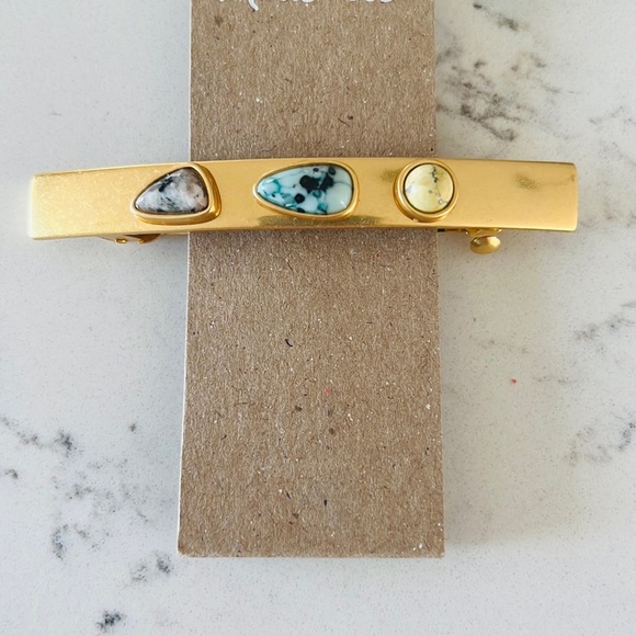 Madewell Semiprecious Stone Inlaid Barrette main image 5